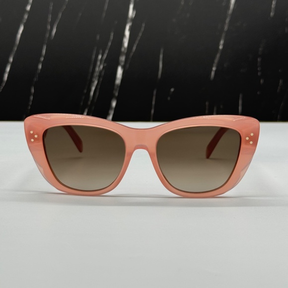NEW CL40199I 74K CELINE PINK GREY CAT EYE WOMEN CELINE SUNGLASSES - Picture 5 of 10